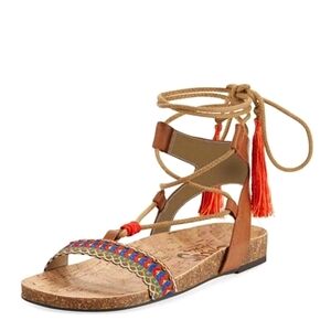 Sam Edelman Strappy Sandals with Tassels